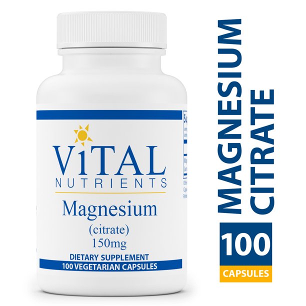 Vital Nutrients Magnesium Citrate 150 mg 100 Capsules
