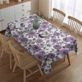 thumbnail image 2 of Pioneer Flower Floral Print Pattern Rectangle Tablecloth 60"x84",Waterproof Polyester Rectangle Table Cloth, Wipeable Spillproof Polyester Tablecloth for Dining, Camping, Indoor and Outdoor, 2 of 5