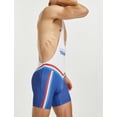 thumbnail image 5 of Men's Wrestling Singlet Bodysuit Active Underwear One Piece Sleeveless Sport Jumpsuits Stretchy Boxers Leotard Outfit Sleeveless Jockstrap White XX-Large, 5 of 5