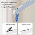 thumbnail image 5 of Cruise Essentials Must Haves 2026，Foldable Travel Hangers with Anti-Slip Clips, Hidden Retractable Multi-Purpose Garment Hanger, Space Saving Portable Drying Hanger for Travel 1PC, 5 of 9