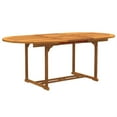 thumbnail image 4 of vidaXL 5 Piece Patio Dining Set Solid Wood Acacia and Textilene, 4 of 10