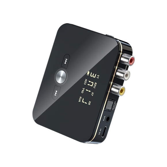 Matsuzay Transmisor receptor compatible con Bluetooth 5,0 estéreo 3,5mm Jack RCA adaptador de Audio inalámbrico óptico micrófono Control Cables de audio/vídeo