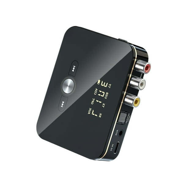 Matsuzay Transmisor receptor compatible con Bluetooth 5,0 estéreo 3,5mm Jack RCA adaptador de Audio inalámbrico óptico micrófono Control Cables de audio/vídeo