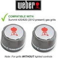 thumbnail image 3 of Weber Summit Series Gas Grill Main Burner Gas Control 2 Pack Knob 91537, 3 of 4