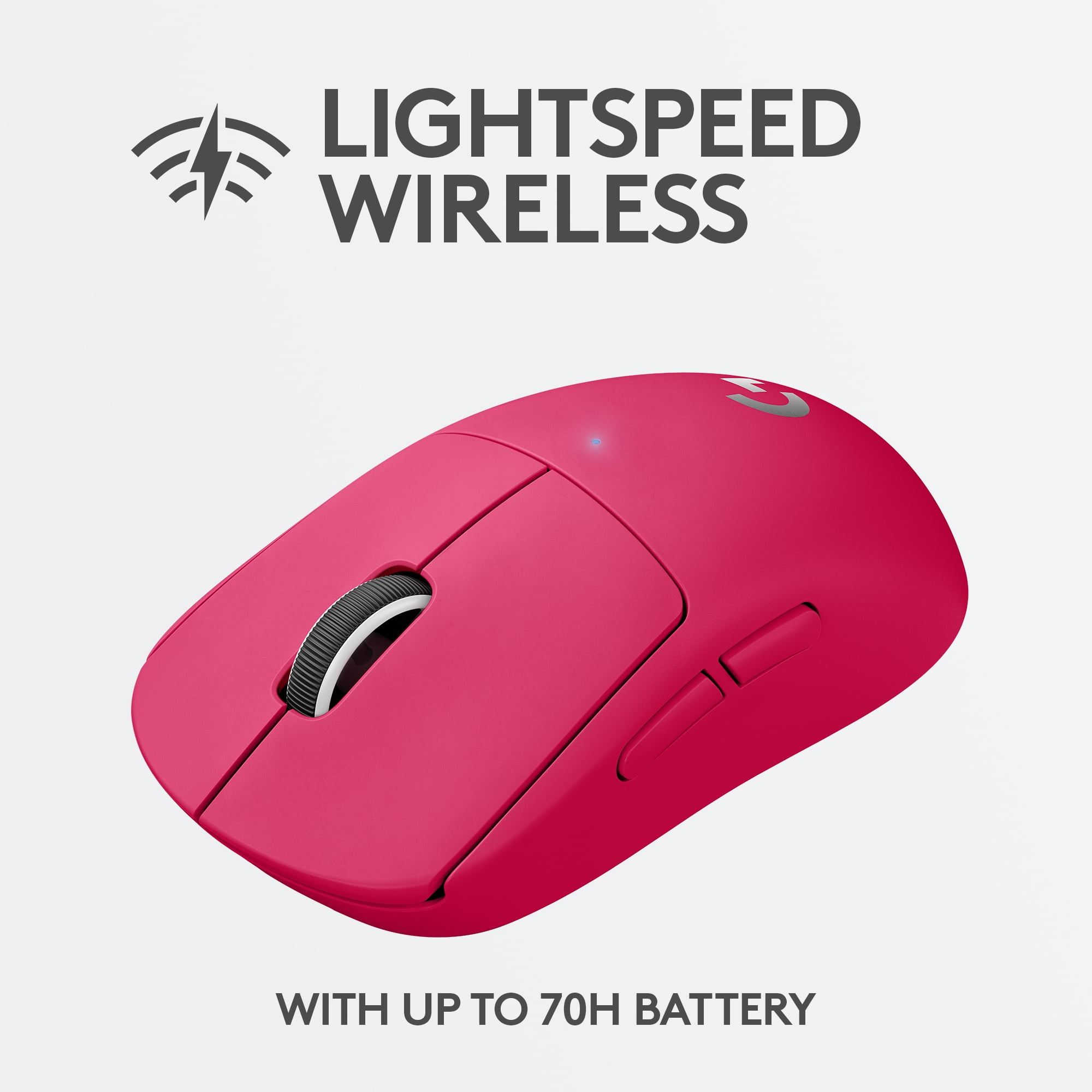 Logitech Pro X Superlight Wireless Gaming Mouse, USB Type-A, Pink 