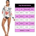 thumbnail image 3 of joogoo Womens UPF 50+ Rash Guard Heart Valentine's Day Long Sleeve UV Protection Sun Shirts Tops XS, 3 of 7