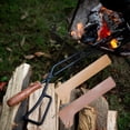thumbnail image 4 of Pochette pour Pinces à Feu de Camp en Cuir PU Rétro Housse de Protection pour Barbecue Extérieur Camping, 4 of 5