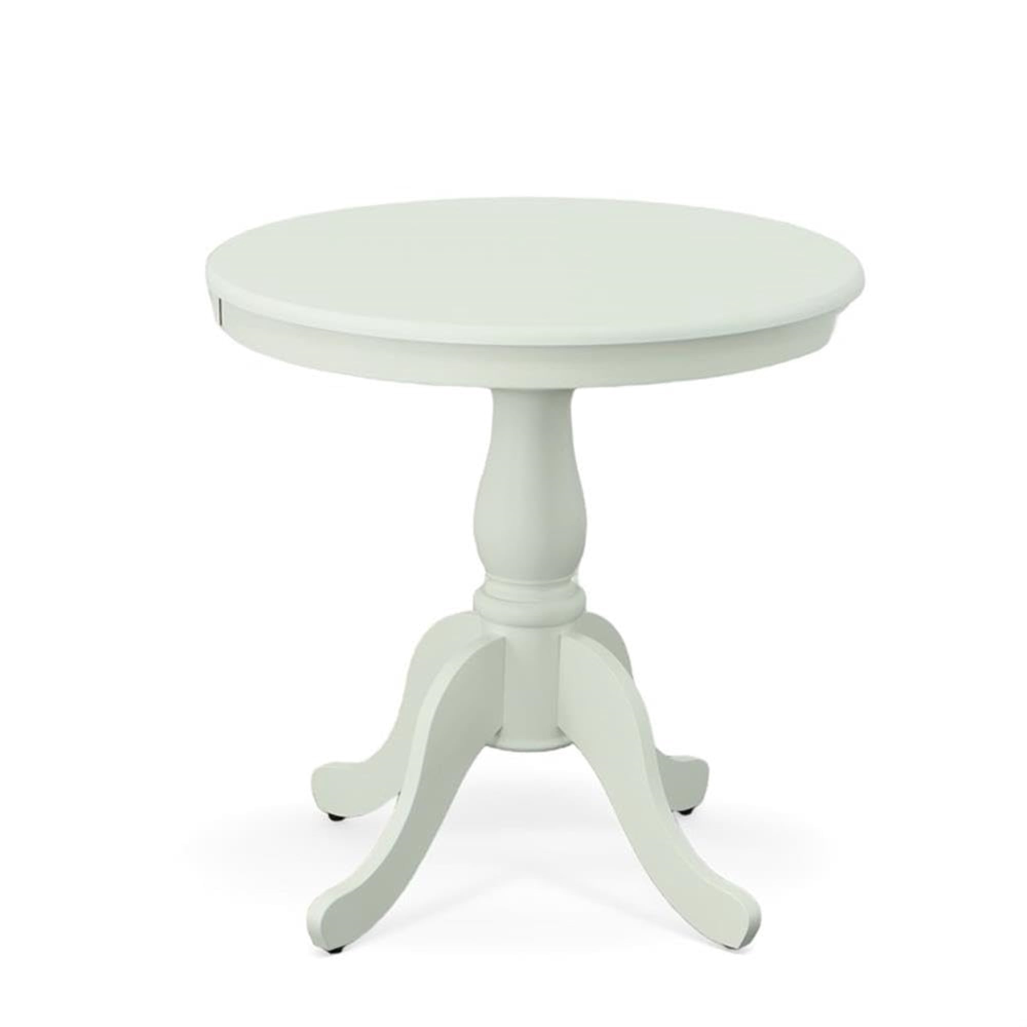 Carolina Chair & Table Fairview 30" Round Pedestal Dining Table - Whitewash