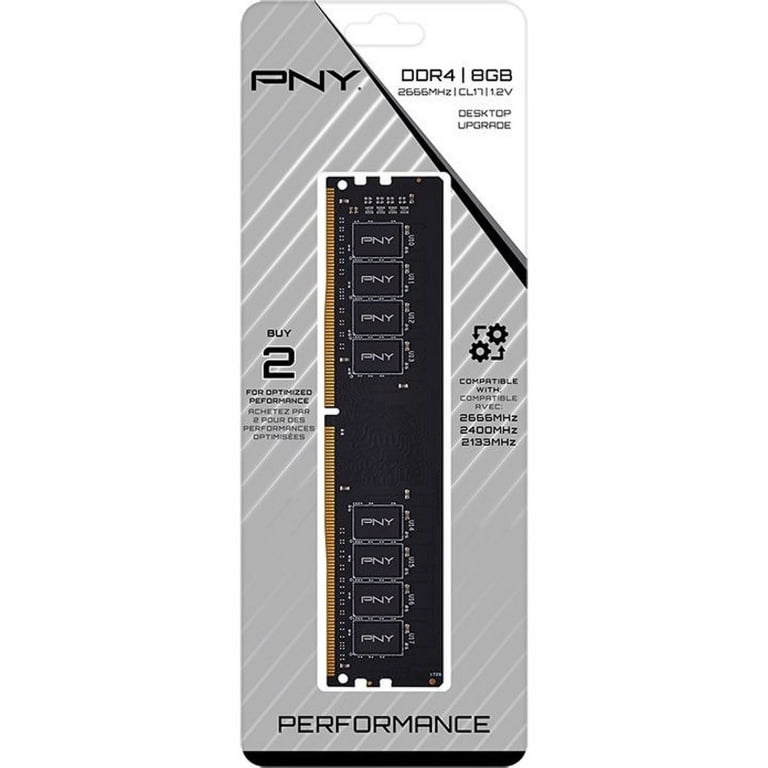 PNY 8GB Performance DDR4 2666MHz Desktop Memory (PC4-21300