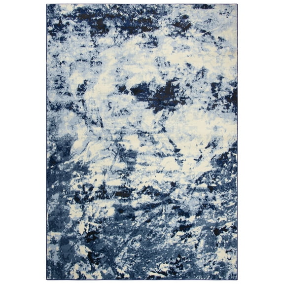 Gatney Rugs Cycle Area Rug ENA103 Blue Bleached Shaded 7' 10" x 10' 10" Rectangle