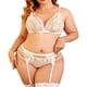 thumbnail image 2 of Gibobby Ropa interior mujer sexy Camisola de lencería para mujer, con corte de red entrecruzado, sin mangas, sexy, vestido de peluche(Blanco, CH), 2 of 3