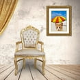thumbnail image 3 of Phillip, Jamie 12x14 Gold Ornate Wood Framed with Double Matting Museum Art Print Titled - Beach Cat, 3 of 4