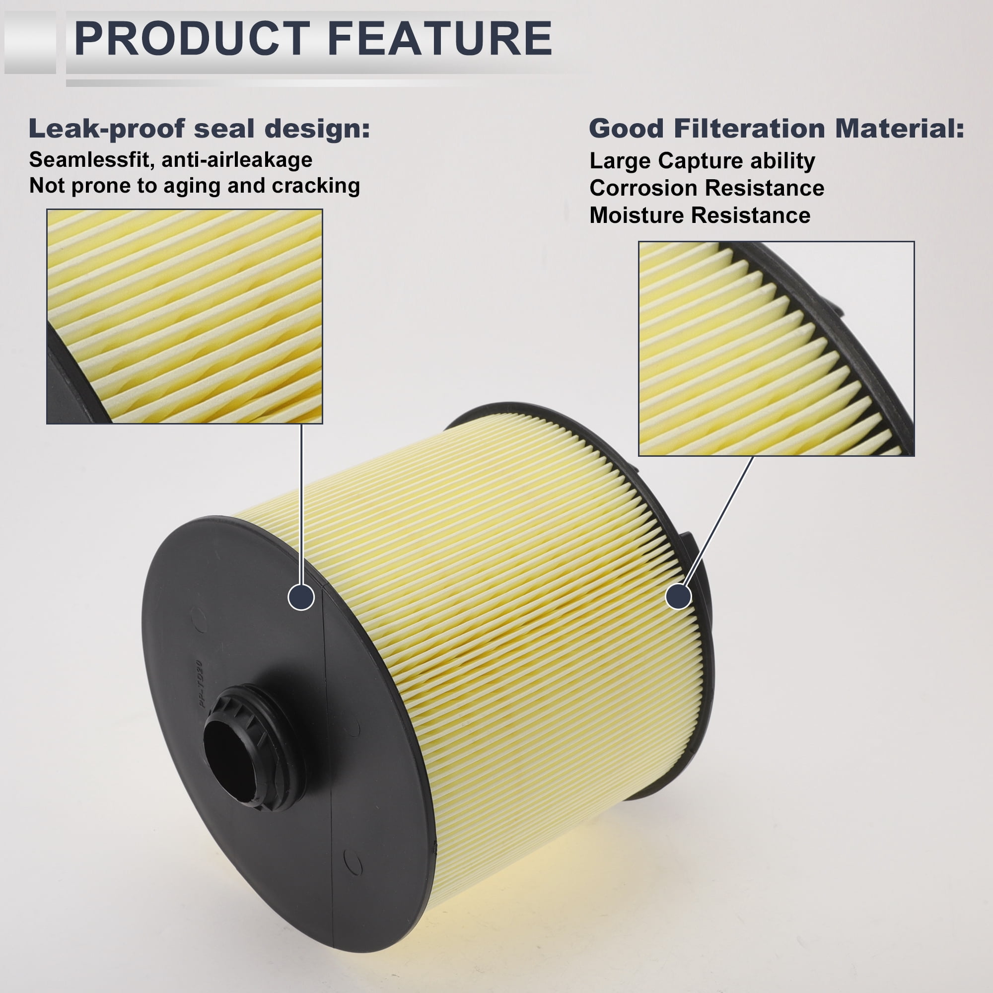 Unique Bargains Car Engine Air Filter No.4F0133843 for Audi A6 Base 3.2L 2006-2011