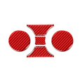 thumbnail image 1 of Carbon Fiber Central Control Cup Holder Panel Cover Trim(red), 1 of 4
