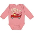 thumbnail image 3 of Inktastic It's My 1st Valentine's Day with Red Truck and Hearts Boys or Girls Long Sleeve Baby Bodysuit, 3 of 5