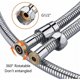 thumbnail image 3 of Flexo de ducha universal (1,5M), flexo de ducha antigiro y antigiro, acero inoxidable/cromo, 3 of 5