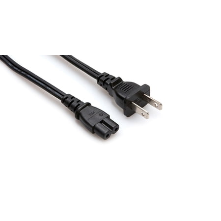 UPC: 0728736032422 | Hosa – PWP-426 – 8 ft Power Cable – 18 AWG – NEMA 1-15P to IEC C7