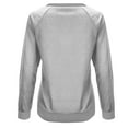 thumbnail image 4 of IROINID Réduit Womens Manches Longues Tops Col Rond Imprimé Ample Détente Couverture Chandail à Capuchon Tops, Gris, 4 of 5