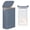 Blue, variant on Slim Laundry Hamper, Narrow Laundry Basket with Lid,Foldable Clothes Hamper with Bamboo Handles,Hamper Basket with Removable Inner Bag