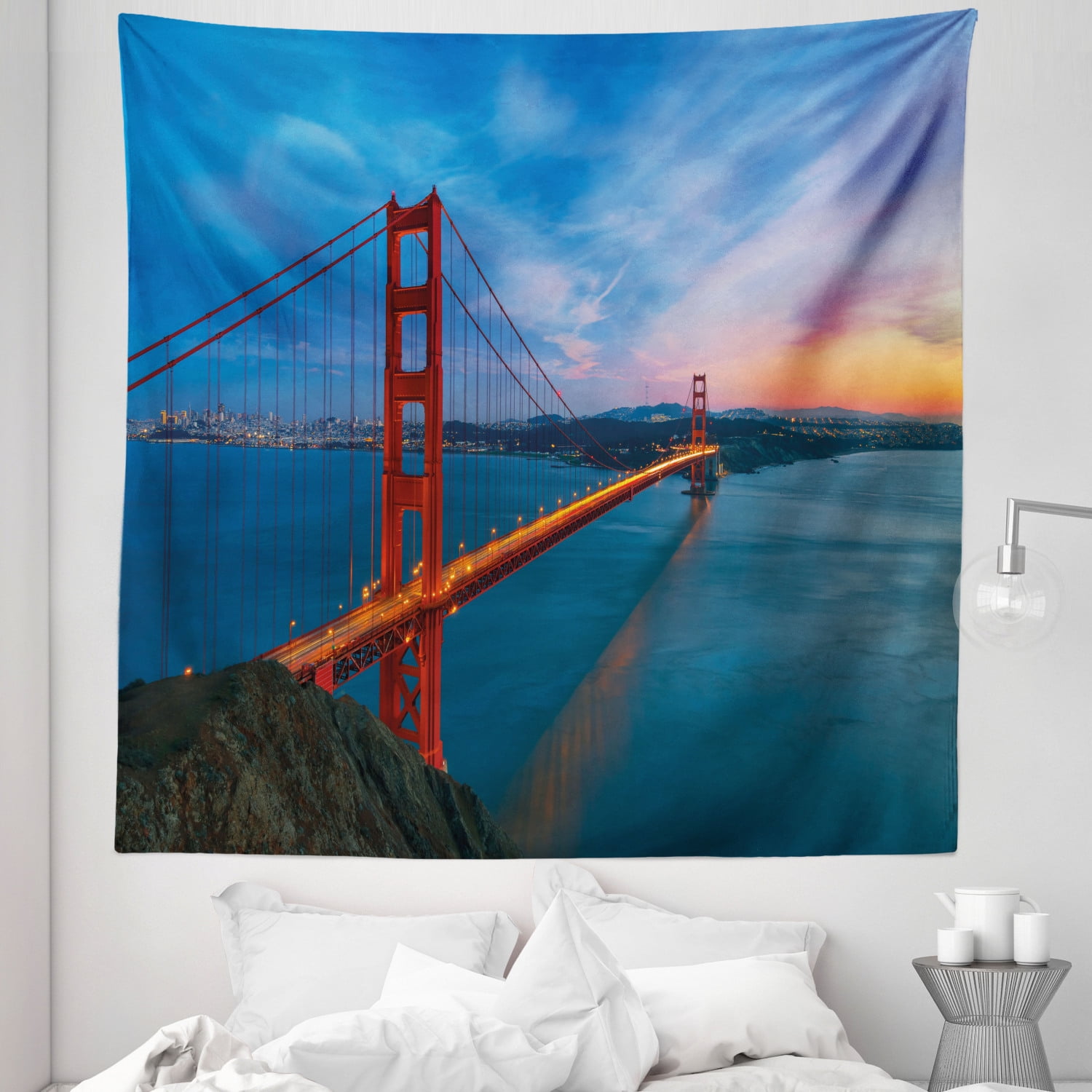 Forest Bridge  Wall Hanging Tapestry Psychedelic Bedroom Home Decoration 
