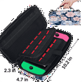 thumbnail image 3 of Herdesigns Pink Blue Cherry Blossom Carrying Case for Nintendo Switch OLED Model 2021 & Switch 2017 with 20 Game Card Slots, Portable Travel Carry Case for Accessories and Console, 3 of 8