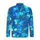 thumbnail image 5 of Blusa y camisa de manga larga con cuello vuelto para hombre, jersey de solapa de manga larga con cremallera, blusa informal con estampado BlingBling a la moda para hombre, poliéster, 5 of 5