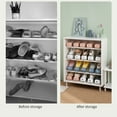 thumbnail image 4 of facefd Adjustable Shoe Organizer Footwear Support Holder Double -layer Shoes Shelf Space Saving Cabinet Closet Stand Shoes Storage Rack blue, 4 of 6
