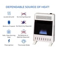 thumbnail image 3 of Calentador espacial de gas propano sin ventilación Blue Flame de 10000 BTU, 3 of 9