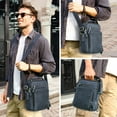 thumbnail image 7 of Contact's Small Messenger bag for Men Leather Man Purse Business Travel Crossbody Shoulder Bag Handbag Fit up to 9.7" iPad (Blue), 7 of 7