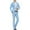 Light blue Suit Blazer + Shirt + Suit Pants Three Piece Set, variant on Men's Trendy Suit Blazer + Shirt + Suit Pants Three Piece Set Business Pocket Work Office Lapel Collar Button Suit Coat Prom Wedding Long Sleeve Tuxedo Slim Fit Solid Dark Blue 3