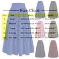 thumbnail image 3 of Abomasnow Maxi Skirts for Women Summer Drawstring Elastic Waist Tiered Long Skirt with Pockets, 3 of 4