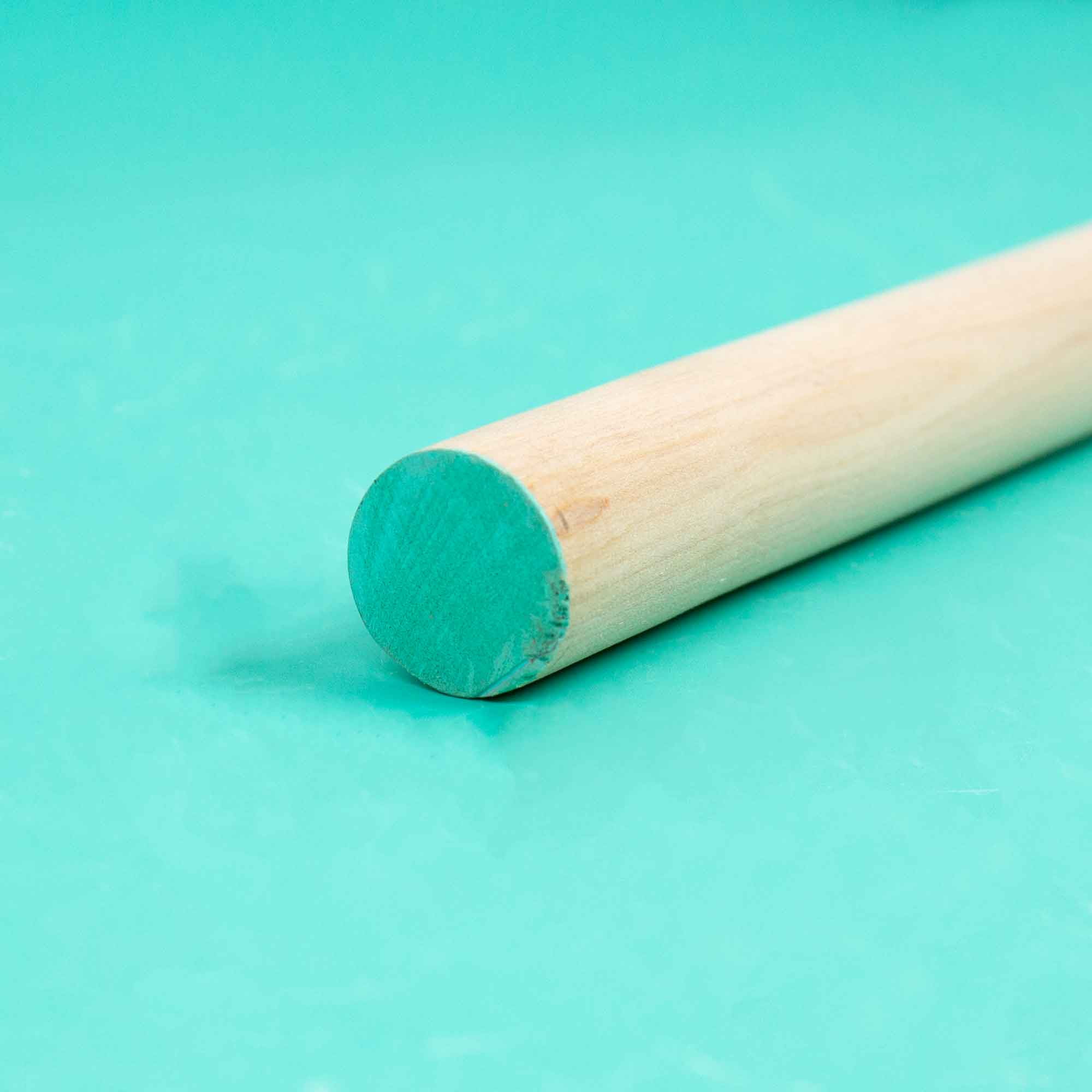 Hello Hobby Wood Dowel, 36 Long, 7/8-inch Diameter, Blue Ends
