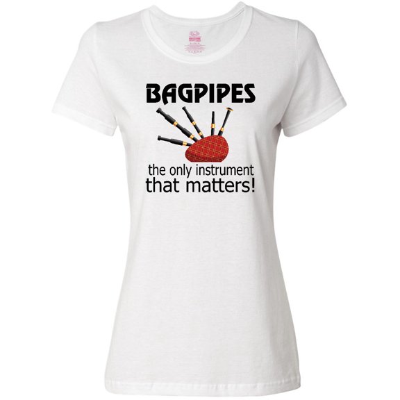 Inktastic Bagpipe Player Funny Music Joke Women's T-Shirt