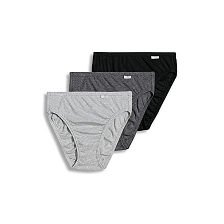 

Jockey Women s Underwear Plus Size Elance French Cut - 3 Pack Grey Heather/Charcoal Heather/Black 11