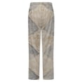thumbnail image 6 of Elegant Diamond Patterned Tile Winter Female Pants Flannel High Waist Women Pants Lady Warm Straight Leg Plush Trousers, 6 of 7