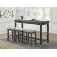 thumbnail image 4 of Topline Home Furnishings Counter-height Grey 4pc Dine Pack, 4 of 8