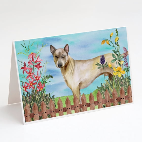 Thai Ridgeback Spring Greeting Cards and Envelopes Pack of 8