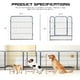 thumbnail image 2 of Parque infantil para perros GDKASRNY, resistente, 81/101/114 cm de altura, plateado, 2 of 7