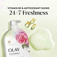 thumbnail image 6 of (4 pack) Olay Fresh Radiance Body Wash, Rose Water & Sweet Nectar, with Vitamin B3, 35oz, 6 of 14