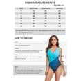 thumbnail image 7 of Jusfitsu Womens Athletic One Piece Swimsuits Tummy Control Bathing Suit V Neck Push Up Swimwear for Women Plus Size, 7 of 7