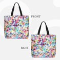 thumbnail image 2 of Easygdp Colorful Watercolor Dots Bolsa Tote para Mujer, Bolso de Hombro para Trabajo, Playa, Viajes, Compras y Supermercado, 2 of 7