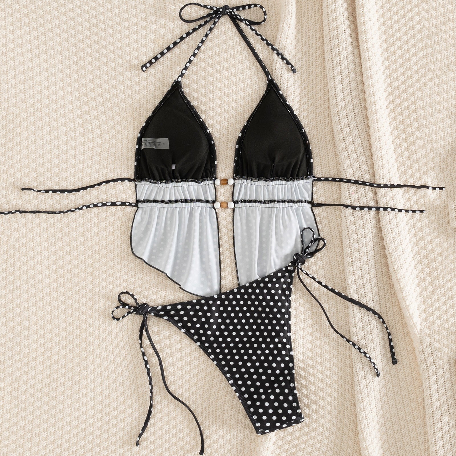 2 Piece Bikini Sets for Women String Halter Swimsuit Tie Side Bathing Suit - image 5