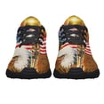 thumbnail image 5 of Home Of The Free Because Of The Brave Jesus Patriotism Shoes Sneakers Black Size 9, 5 of 7
