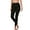 Black, variant on Women's Premium Cotton High Waist Full Ankle Length Leggings