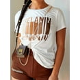thumbnail image 4 of Lovelywholesale Plus Size Melanin Letter Print T-shirt, 4 of 4