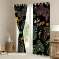 thumbnail image 3 of Gamepad Game Console Blackout Window Curtains for Teens Boys Kids Modern Gaming Video GameRoom Bedroom Living Room Decorations Home Window Treatments Drapes Grommets 2 Panel 52x63 Inches, 3 of 4