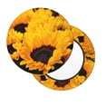 thumbnail image 2 of Daiia Flower Bush Sunflower Stool Covers Round,Round Bar Stool Covers Waterproof Bar Chair Covers Washable Stool Cushion Slipcover for 12-14 Inch Chair-12 inch, 2 of 7