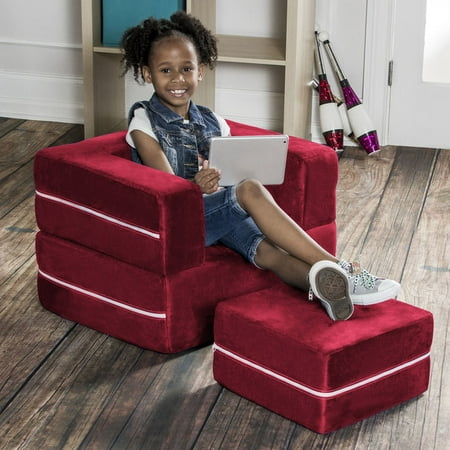 Jaxx Zipline Modular Kids Chair with Ottoman