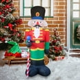 thumbnail image 2 of Inflatable Cartoon Giant Snowman with LED Light for  Garden Party Decor, 2 of 9