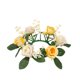 thumbnail image 2 of CaiYueKe Artificial Rose Flower Candle Holder Wreath Wedding Tabletop Decoration Romantic Centerpiece for Valentine's Day Anniversary Party Home Decor, 2 of 7